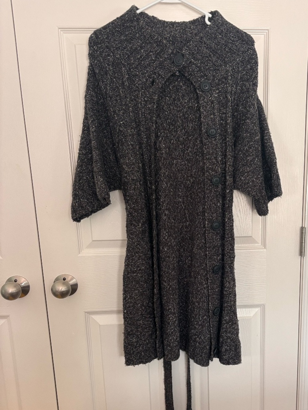 New York and Company Sweater Trench Coat Grey